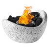 Vintiquewise Tabletop Fireplace Portable Fire Pit QI004463